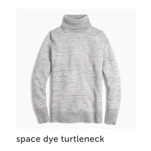 Space dye turtleneck sweater size small, soft and cozy